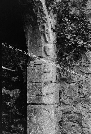 KILCOOLEY ABBEY CARVINGS ON CHAPTER HOUSE DOOR